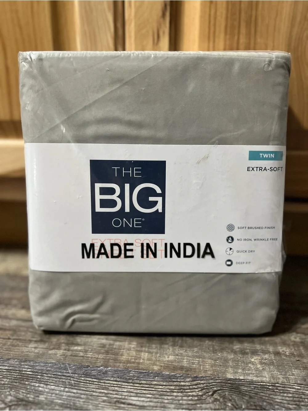 The Big One Twin Extra-Soft Sheet Set - Light Gray